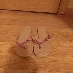 Tribal print sandals